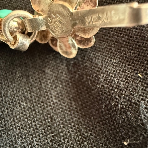 Dainty silver and turquoise bracelet - Picture 3 of 3
